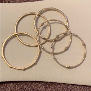 Gold bangle set